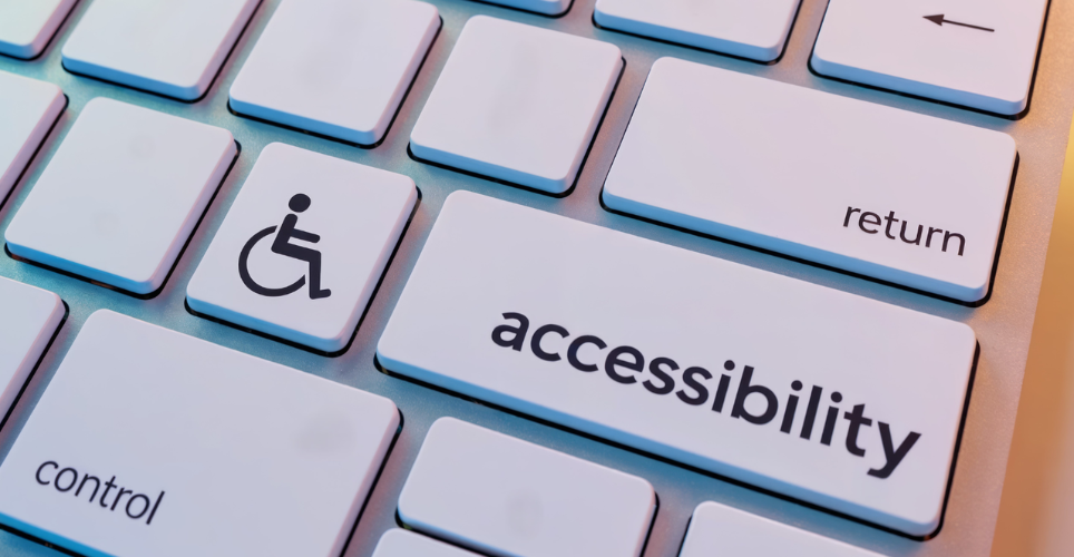 Keyboard with accessibility on one of the keys
