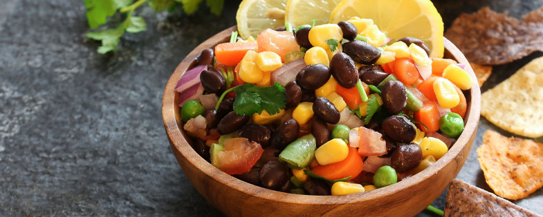 bean salad in a bowl