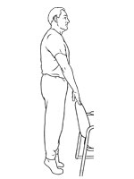 Illustration of person performing a standing toe raise
