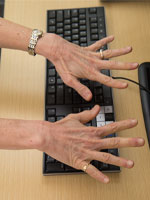 Photo of hands open wide