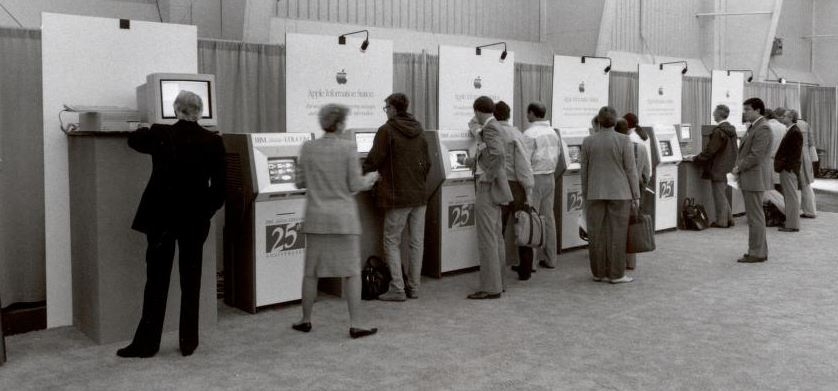 A 1985 Computer Showcase Apple Computer display