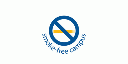 Smoke free campus sign