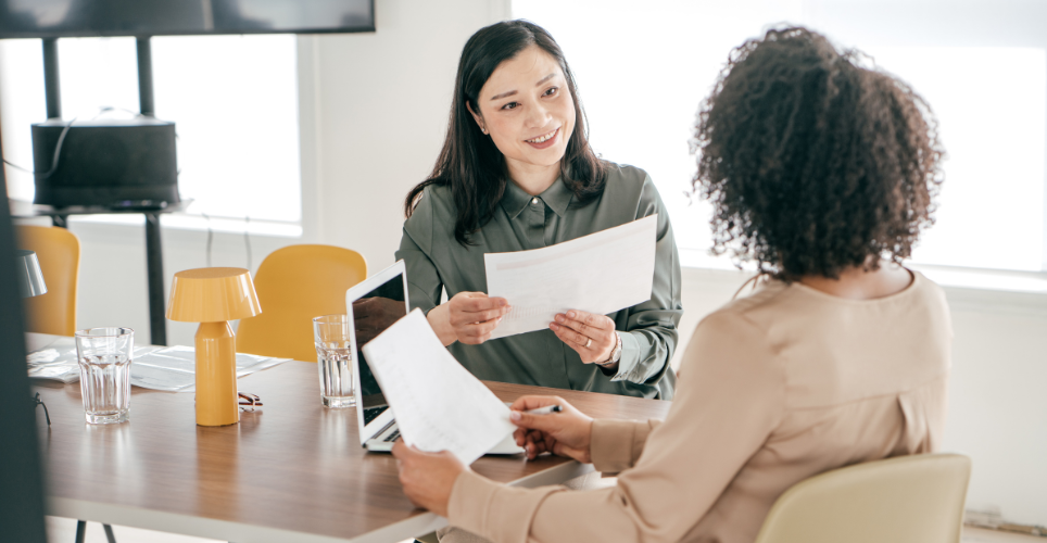 Hiring manager conducting an interview