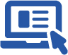 icon of a laptop with an arrow pointing to website